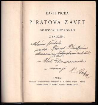Karel Picka: Pirátova závěť