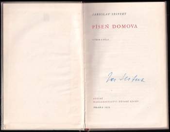 Jaroslav Seifert: Píseň domova