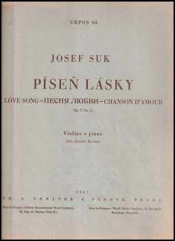 Josef Suk: Píseň lásky