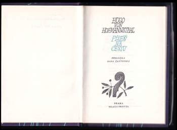 Hugo von Hofmannsthal: Píseň na cestu