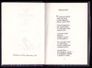 Hugo von Hofmannsthal: Píseň na cestu