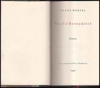 Franz Werfel: Píseň o Bernadettě