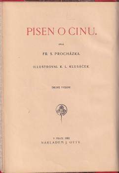 František Serafínský Procházka: Píseň o činu