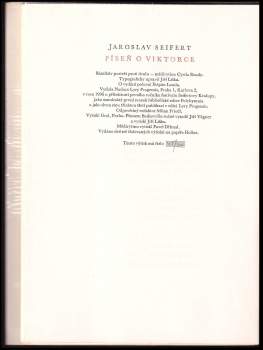 Jaroslav Seifert: Píseň o Viktorce