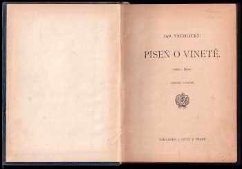 Jaroslav Vrchlický: Píseň o Vinetě