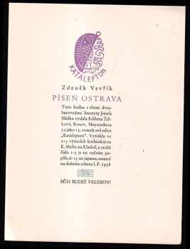 Zdeněk Vavřík: Píseň Ostrava