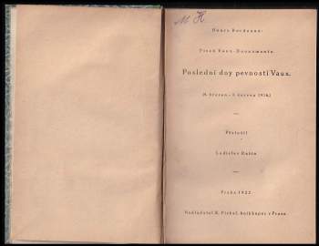 Henry Bordeaux: Píseň Vaux-Douaumontu