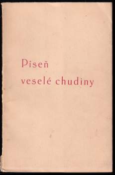 Píseň veselé chudiny