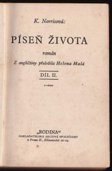 Kathleen Thompson Norris: Píseň života