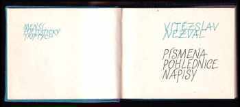 Písmena, pohlednice, nápisy : menší poetistický triptych