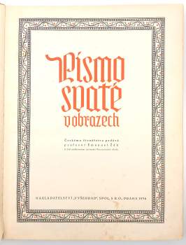 Emanuel Žák: Písmo svaté v obrazech