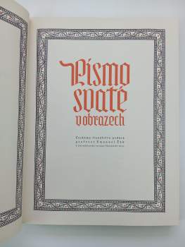 Emanuel Žák: Písmo svaté v obrazech