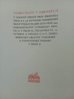 Emanuel Žák: Písmo svaté v obrazech. S 238 nádhernými rytinami Nazarénské školy