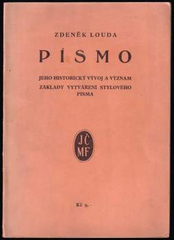 Zdeněk Louda: Písmo