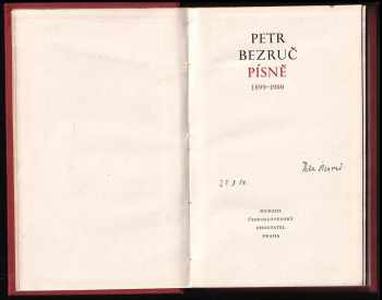 Petr Bezruč: Písně, 1899-1900