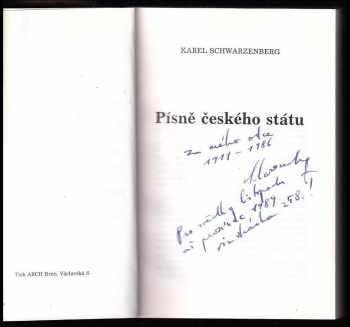 Karel Schwarzenberg: Písně českého státu