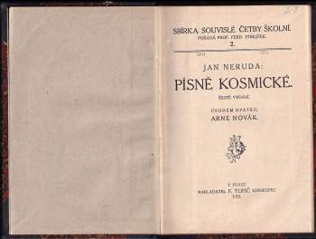 Jan Neruda: Písně kosmické