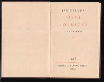 Jan Neruda: Písně kosmické
