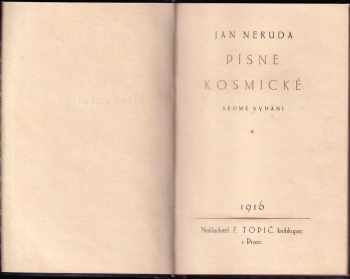 Jan Neruda: Písně kosmické