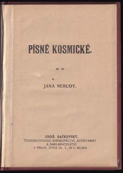 Jan Neruda: Písně kosmické