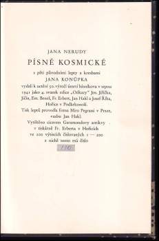 Jan Neruda: Písně kosmické