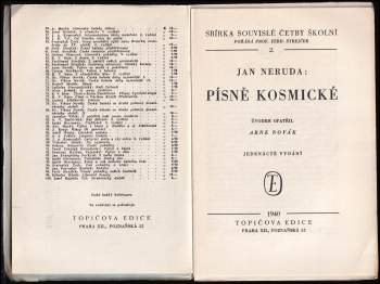 Jan Neruda: Písně kosmické