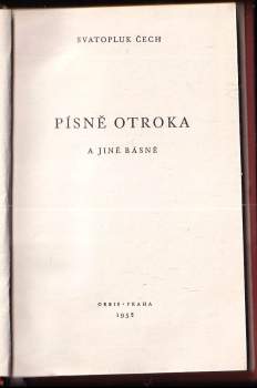 Svatopluk Čech: Písně otroka a jiné básně