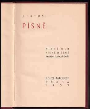 Jan Schubert - Bertuš: Písně - Písně MLH - Písně o ženě - Akordy tulácké duše