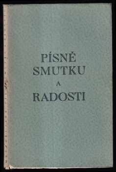 Metoděj Jahn: Písně smutku a radosti