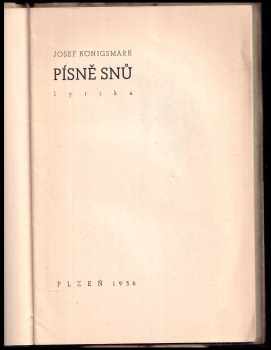 Josef Königsmark: Písně snů