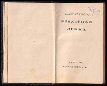 Čeněk Kramoliš: Písničkář Jurka