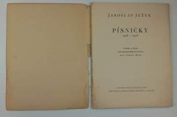 Jaroslav Ježek: Písničky 1928-1938
