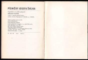 Bohumil Štěpán: Písničky Josefa Švejka