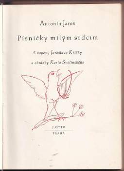 Jaroslav Křička: Písničky milým srdcím