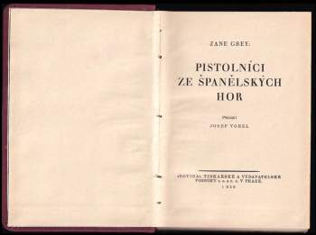 Zane Grey: Pistolníci ze Španělských hor