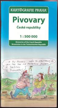 Pivovary České republiky: mapa + sešit 1:500 000