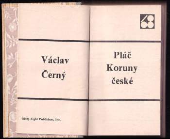 Václav Černý: Pláč Koruny české