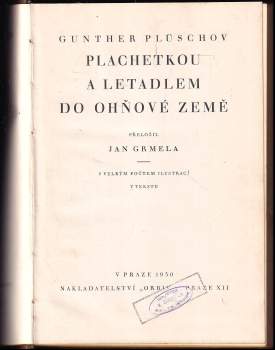 Gunther Plüschov: Plachetkou a letadlem do Ohňové země