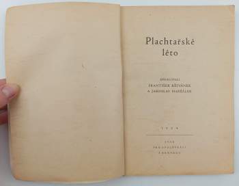 Jaroslav Maršálek: Plachtařské léto