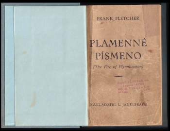 Frank Fletcher: Plamenné písmeno