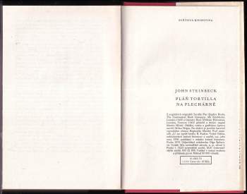John Steinbeck: Pláň Tortilla ; Na Plechárně