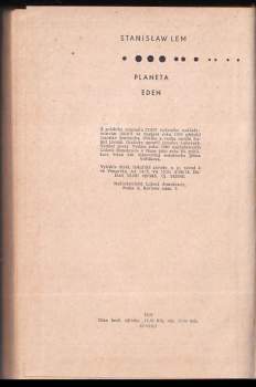 Stanislaw Lem: Planeta Eden