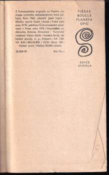 Pierre Boulle: Planeta opic