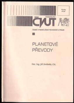 Jiří Svoboda: Planetové převody