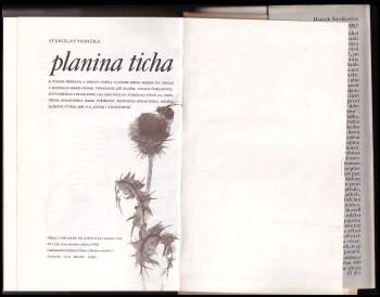 Stanislav Vodička: Planina ticha