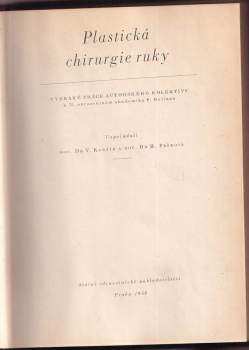P Nozar: Plastická chirurgie ruky