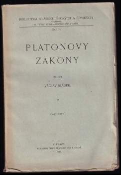 Platón: Platonovy zákony