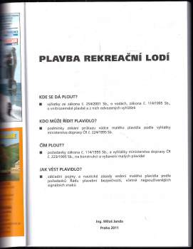 Miloš Janda: Plavba rekreační lodí