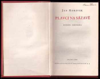 Jan Morávek: Plavci na Sázavě : román-kronika