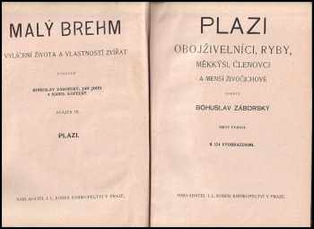 Bohuslav Záborský: Plazi, obojživelníci, ryby, měkkýši, členovci a menší živočichové